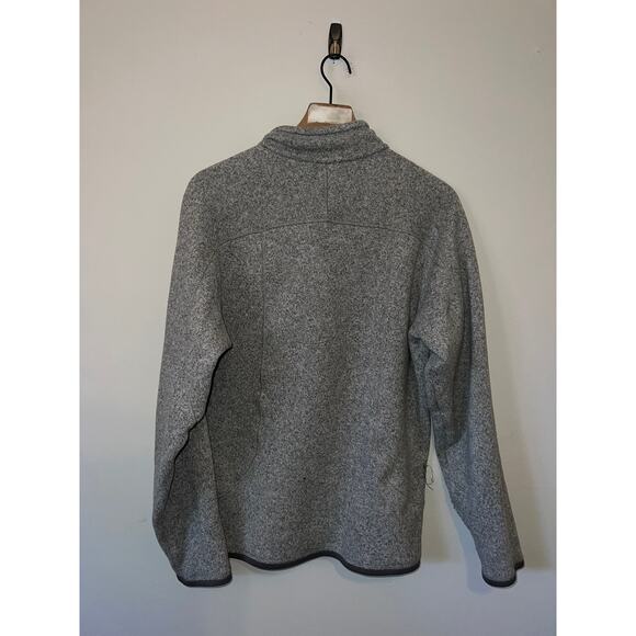 Men's Patagonia 1/4 Zip Gray Jacket Winter Outerwear Men L Large - Picture 7 of 9